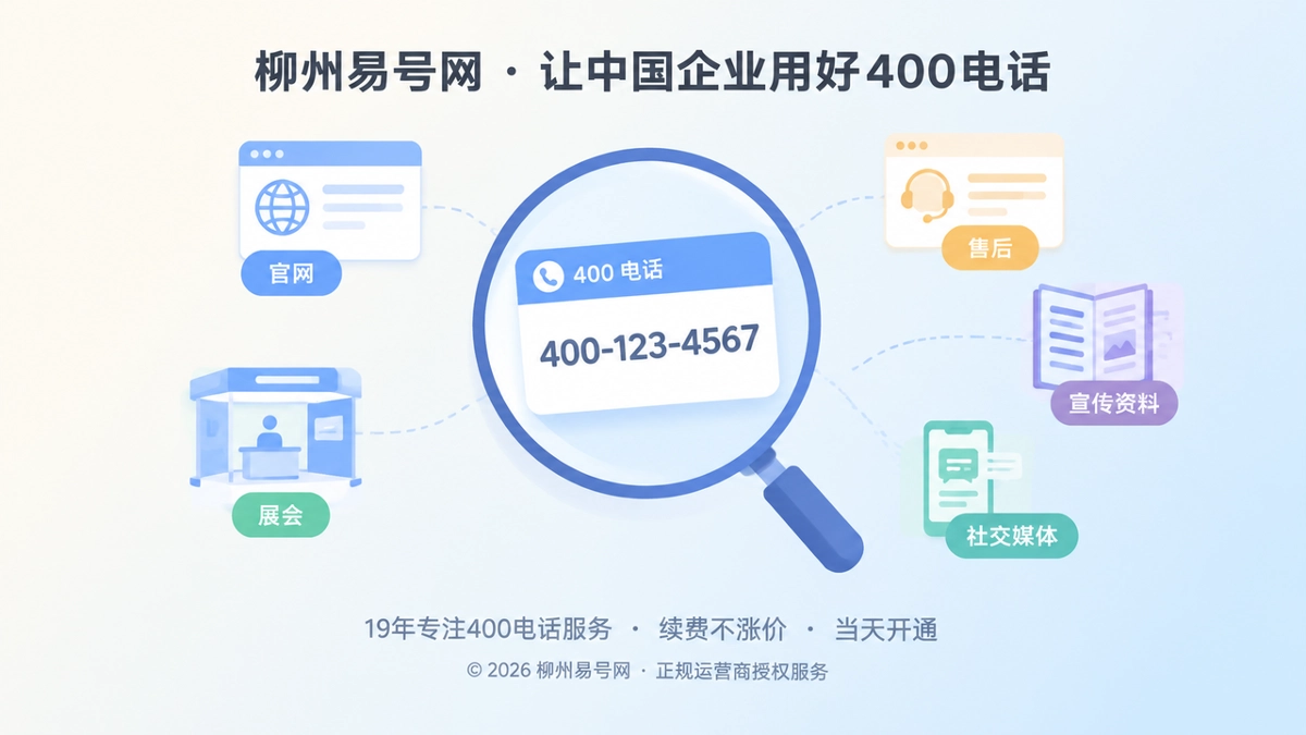 2026年柳州企业400电话选号指南：先匹配记忆再谈偏好